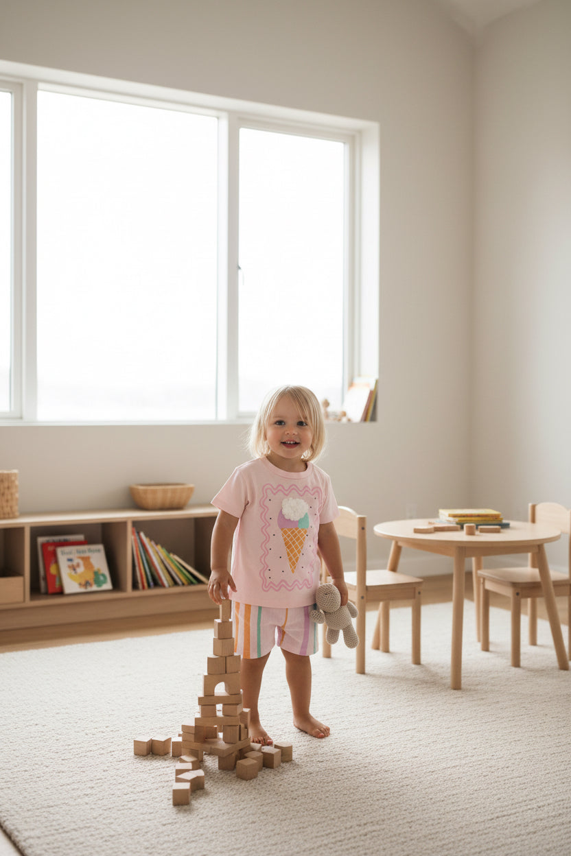Pastel Ice Cream Cotton Set