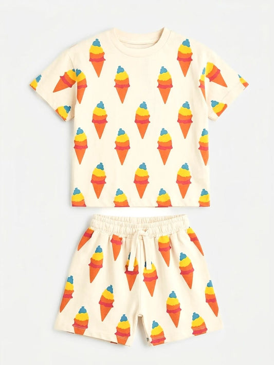 Rainbow Ice Cream Cotton Set