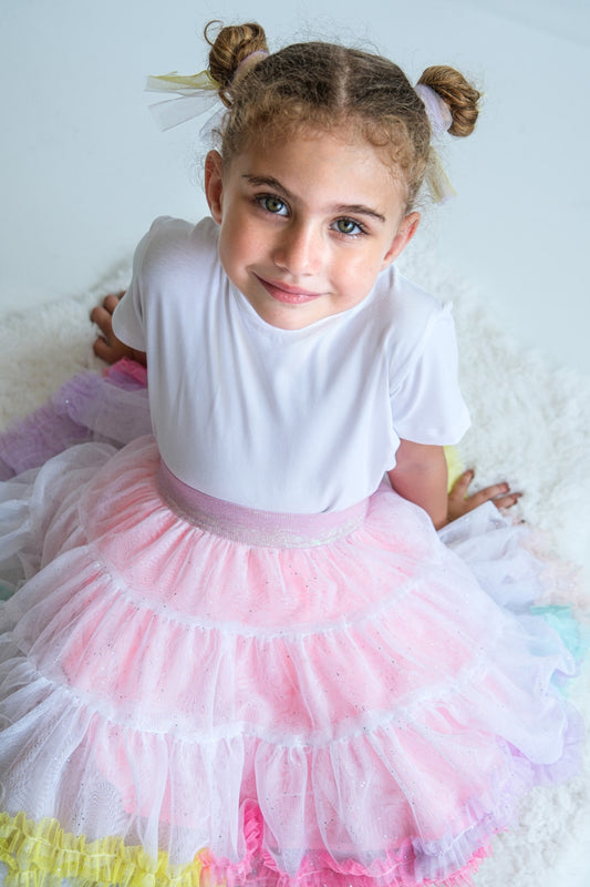Pastel Rainbow Tutu Skirt