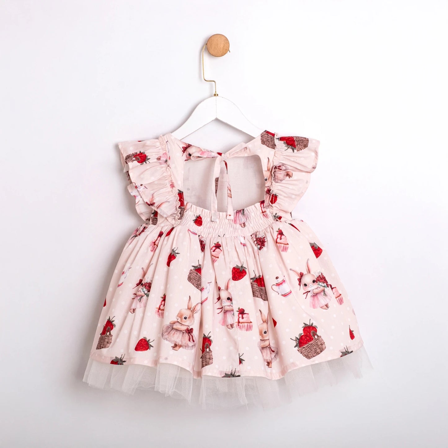 Strawberry Print Tulle Dress