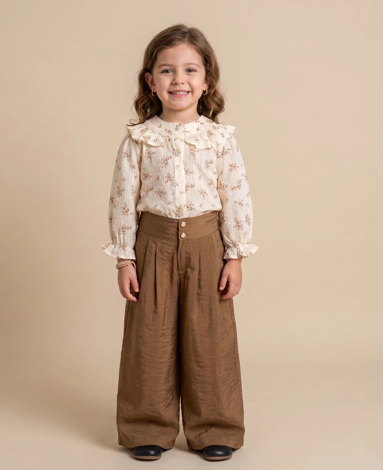 Floral Blouse & Pants Set