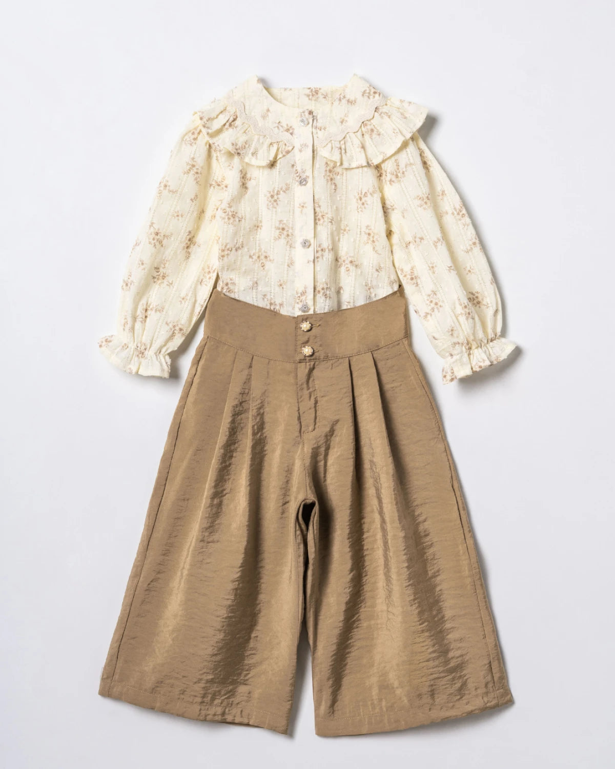 Floral Blouse & Pants Set
