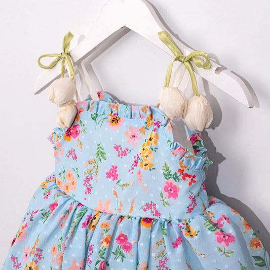 Blue Floral Dress
