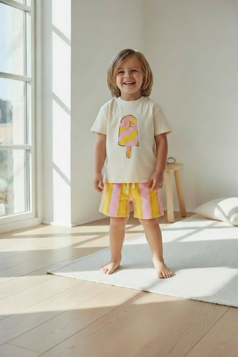 Ice Cream Stripe Set