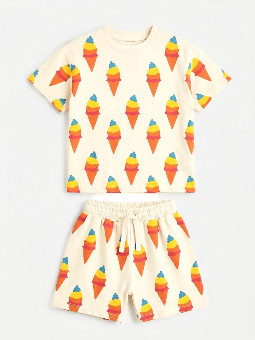Rainbow Ice Cream Cotton Set
