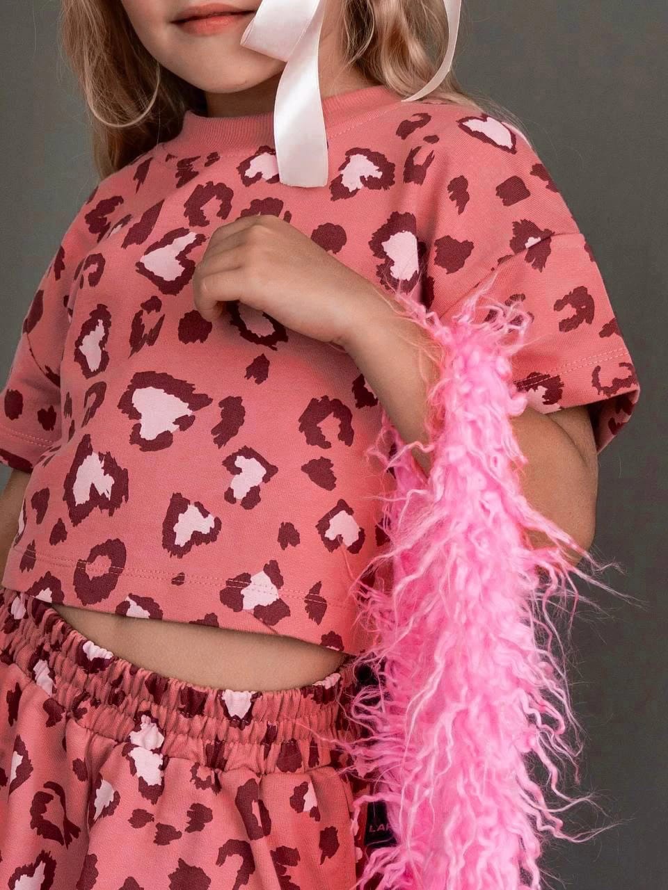 Leopard Cotton Girls Set