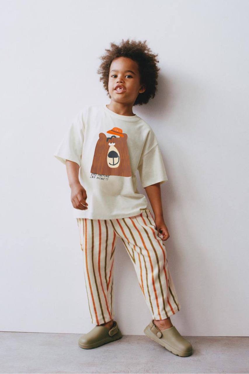 Honey Bear Stripe Set