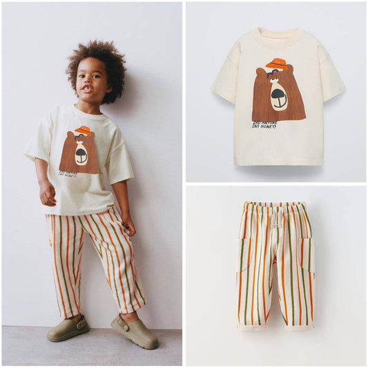 Honey Bear Stripe Set