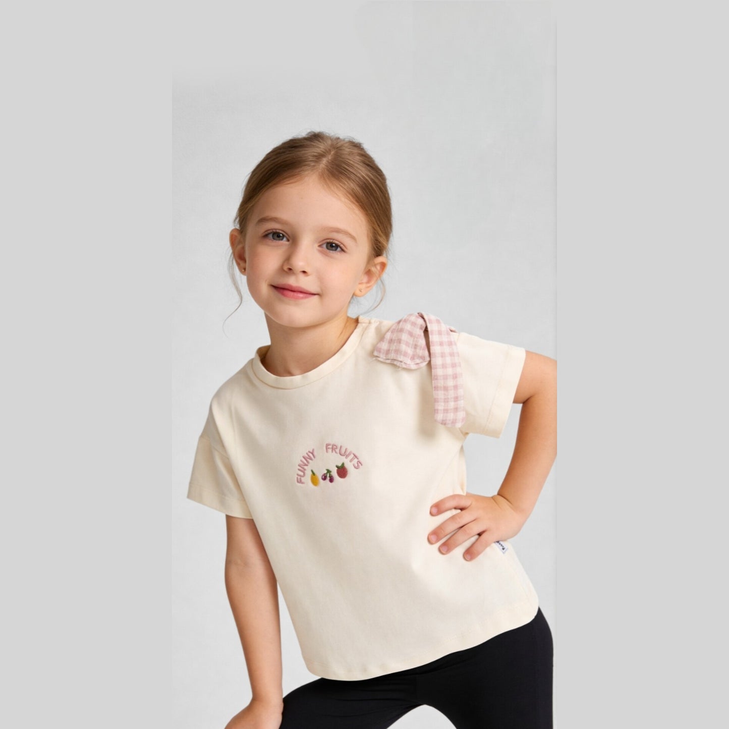 Fruity Bow Detail T-Shirt