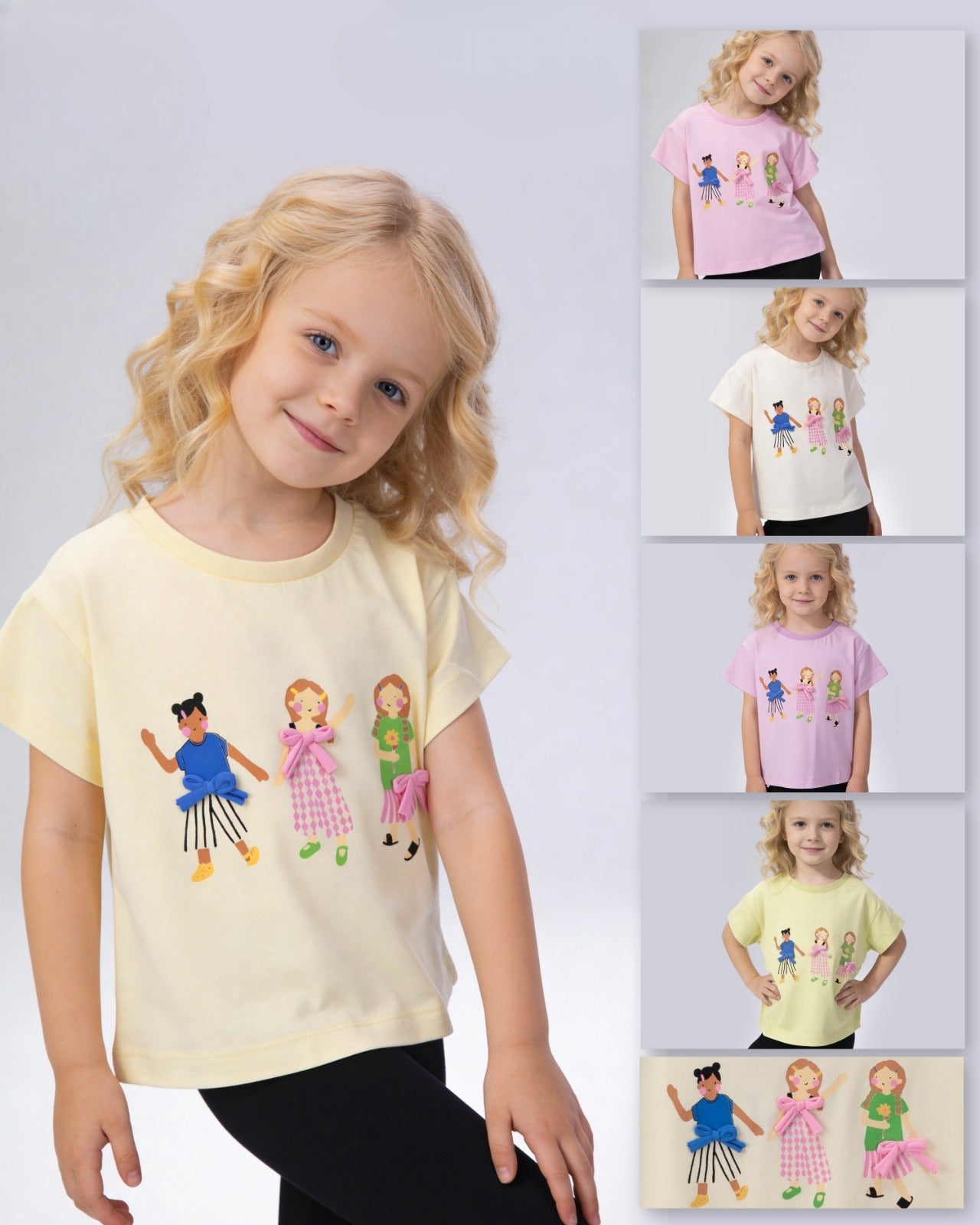 Girls Print Detail T-Shirt