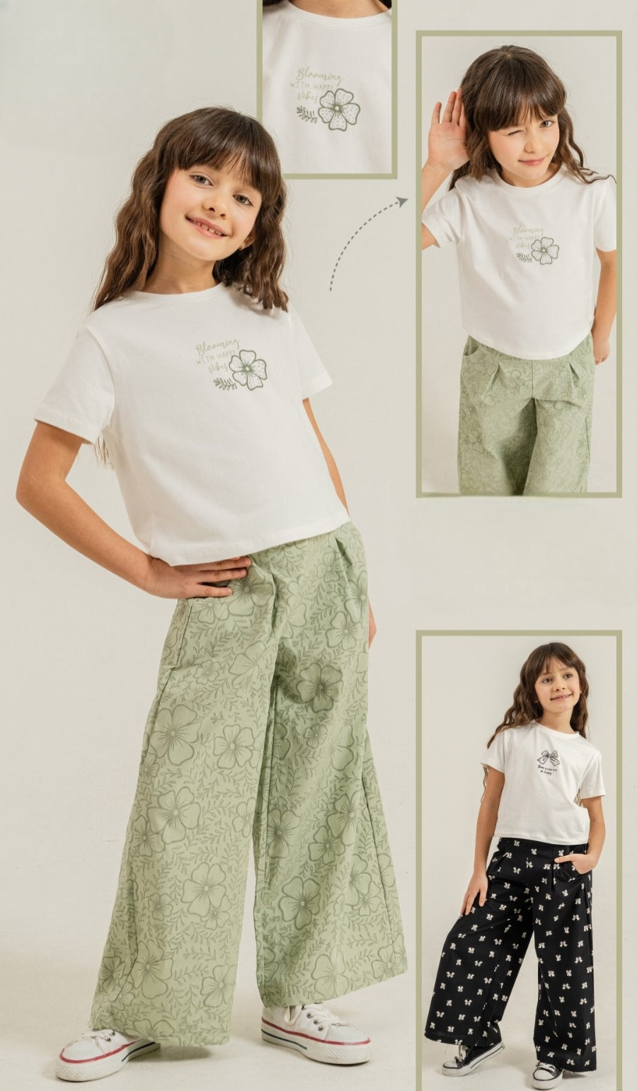 Floral Wide Leg Set