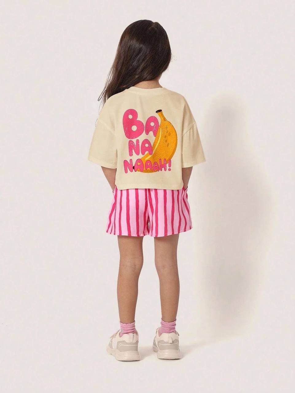 Banana Stripe Summer Set